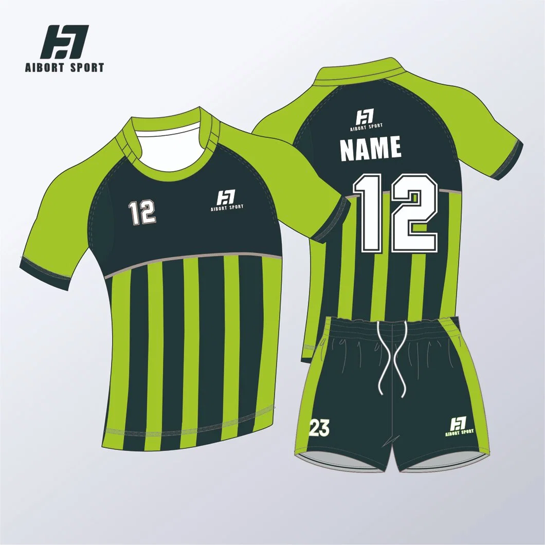 Aibort Custom Made Supreme Quality Rugby Football Wear Full Sublimation Rugby Jersey Shirts Shorts Socks Full Set Rugby Uniform