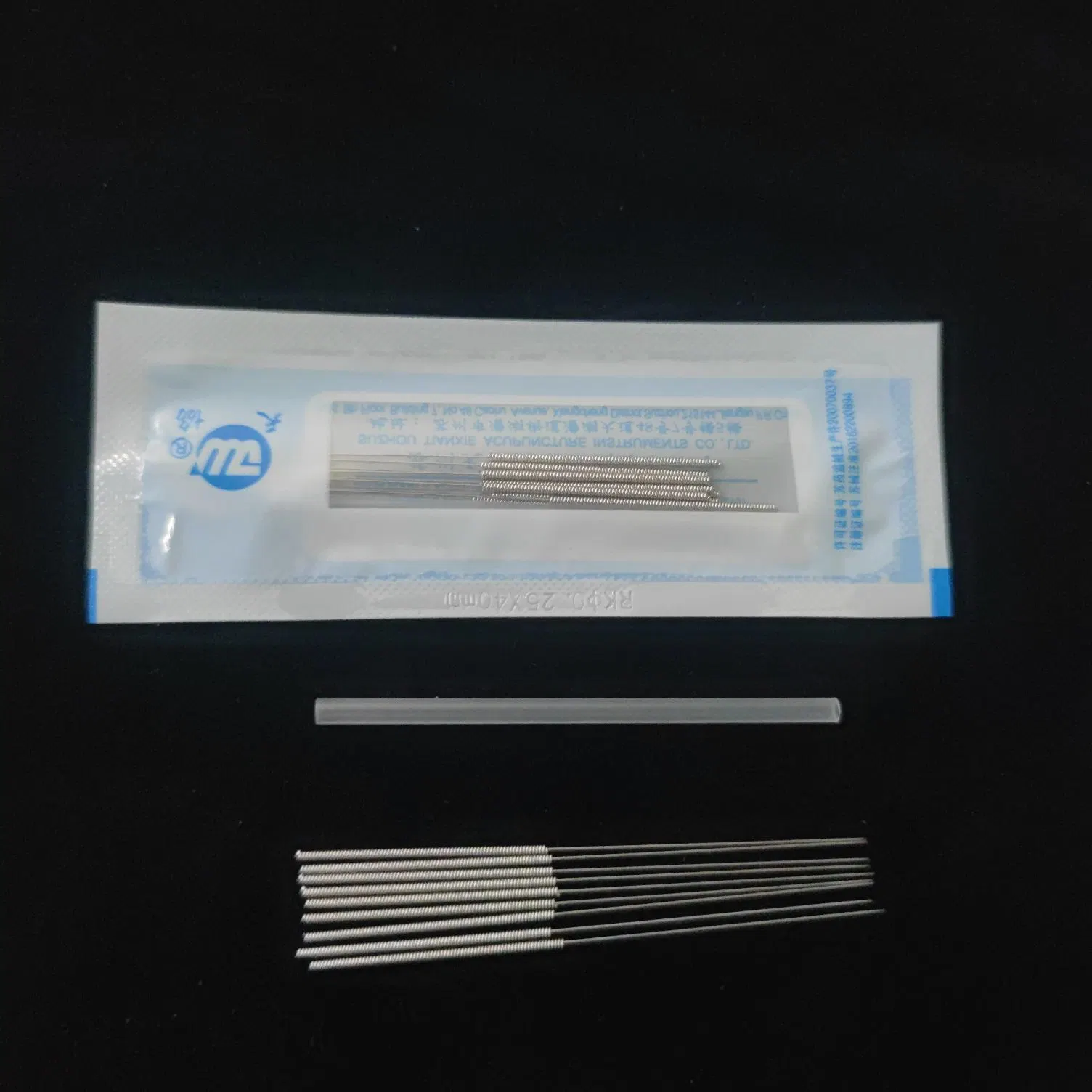 Wholesale/Supplier Chinese Factory Supplier Plastic Bag Packing Stainless Steel Handle Acupuncture Needle