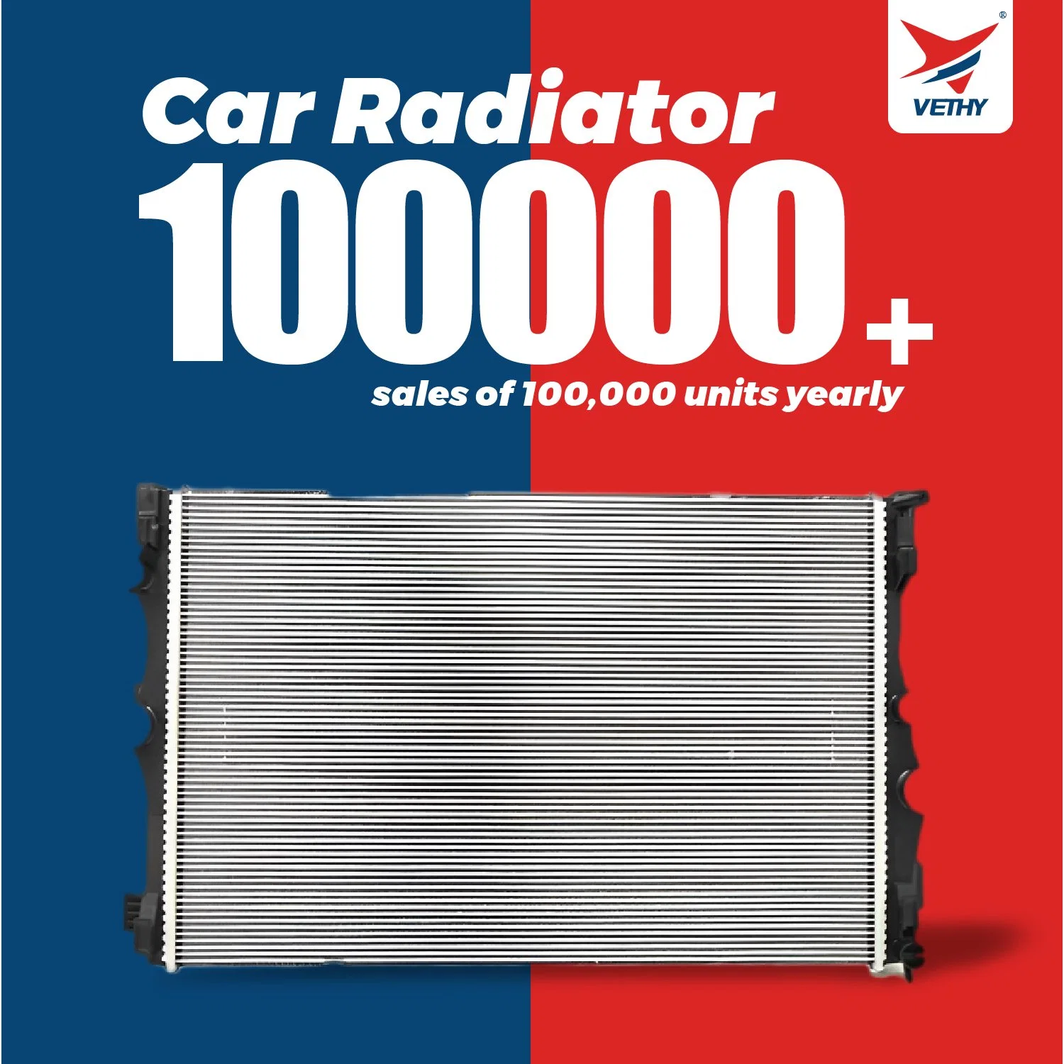 Nouveau refroidisseur d'air en aluminium, chauffage automatique de l'huile, voiture Vethy Radiateur avec ISO9001