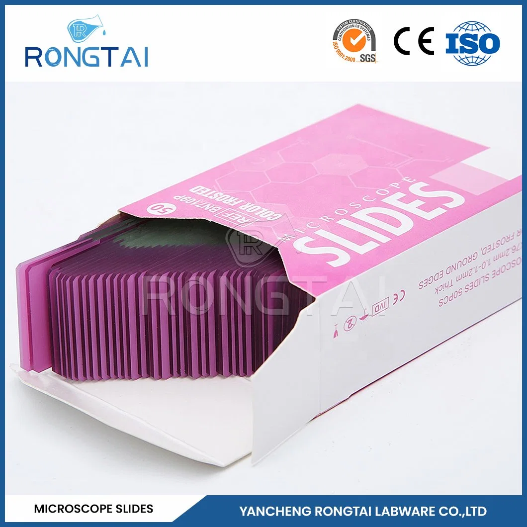 Rongtai Onion Ponta de Root microscópio Slide Fabricação Vintage Microscope Slides China 7101 7102 7105 7107 7109 Calibrar lâmina de microscópio