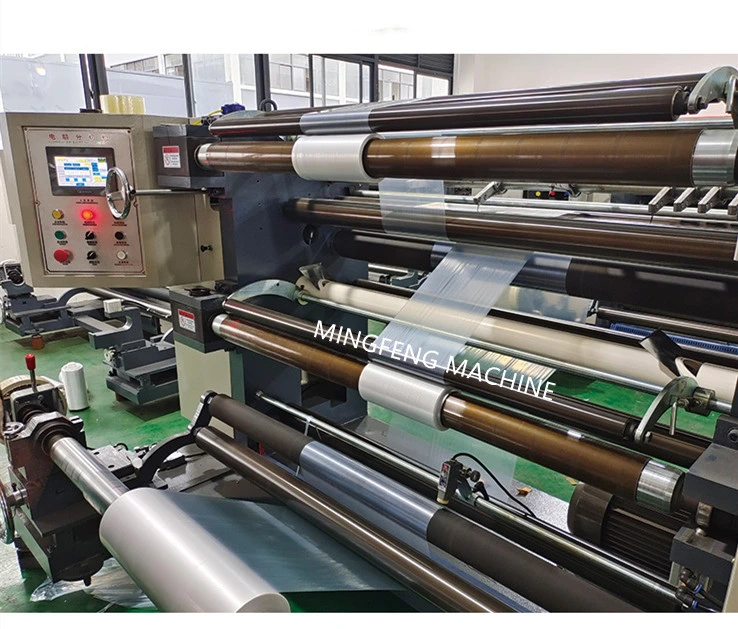 Pet PVC Film Stretch Film BOPP Film Window Film Packing Material Pet Film Laminating Film High Speed Film Paper Slitting Rewinding Machine with Low Price