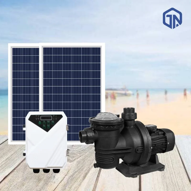 مضخة حمام السباحة 1.5hp pool Solar Pump System مع مجموعة مضخة حوض السباحة الشمسية مضخة حمام السباحة بالطاقة الشمسية لوحدة التحكم