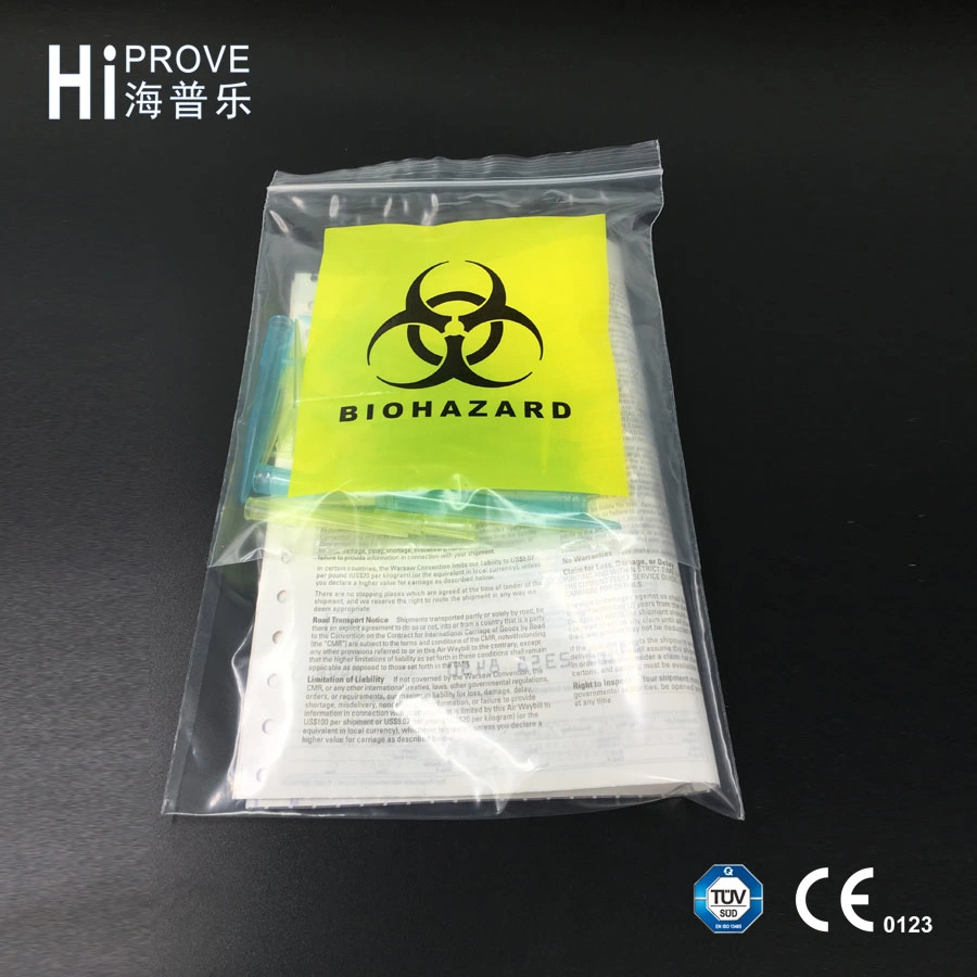 Ht-0615 Medical Specimen Transport Self Seal Plastic Bags