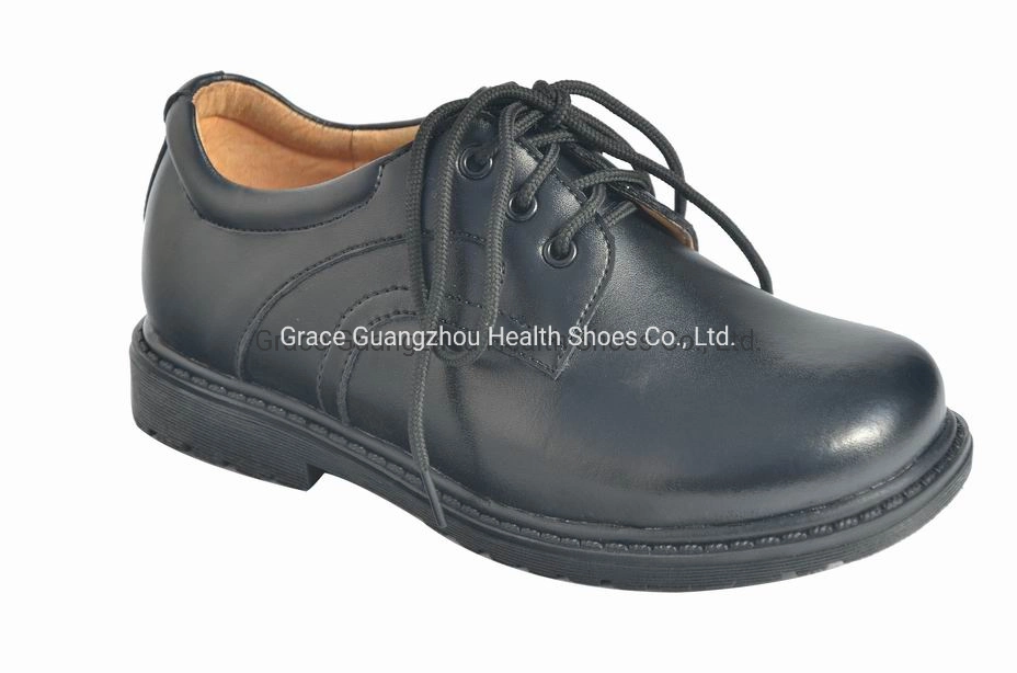 Black Leather School Shoe Best Ankle Foot Support Student Dress Shoe