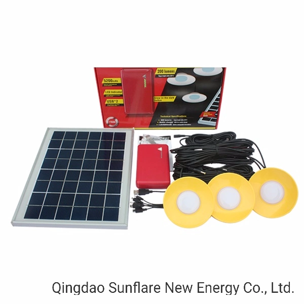 Hot Home Solar Power LED-Beleuchtung Kit System für den Innenbereich Und Camping