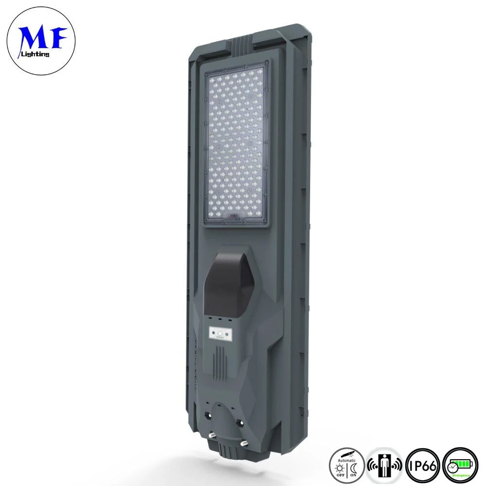 Precio de fábrica Waterproof IP66 All in One LED solar integrado Sensor de movimiento de luz de calle Cámara exterior COB Lawn Garden Wall Luz de carretera Luz de inundación Solar