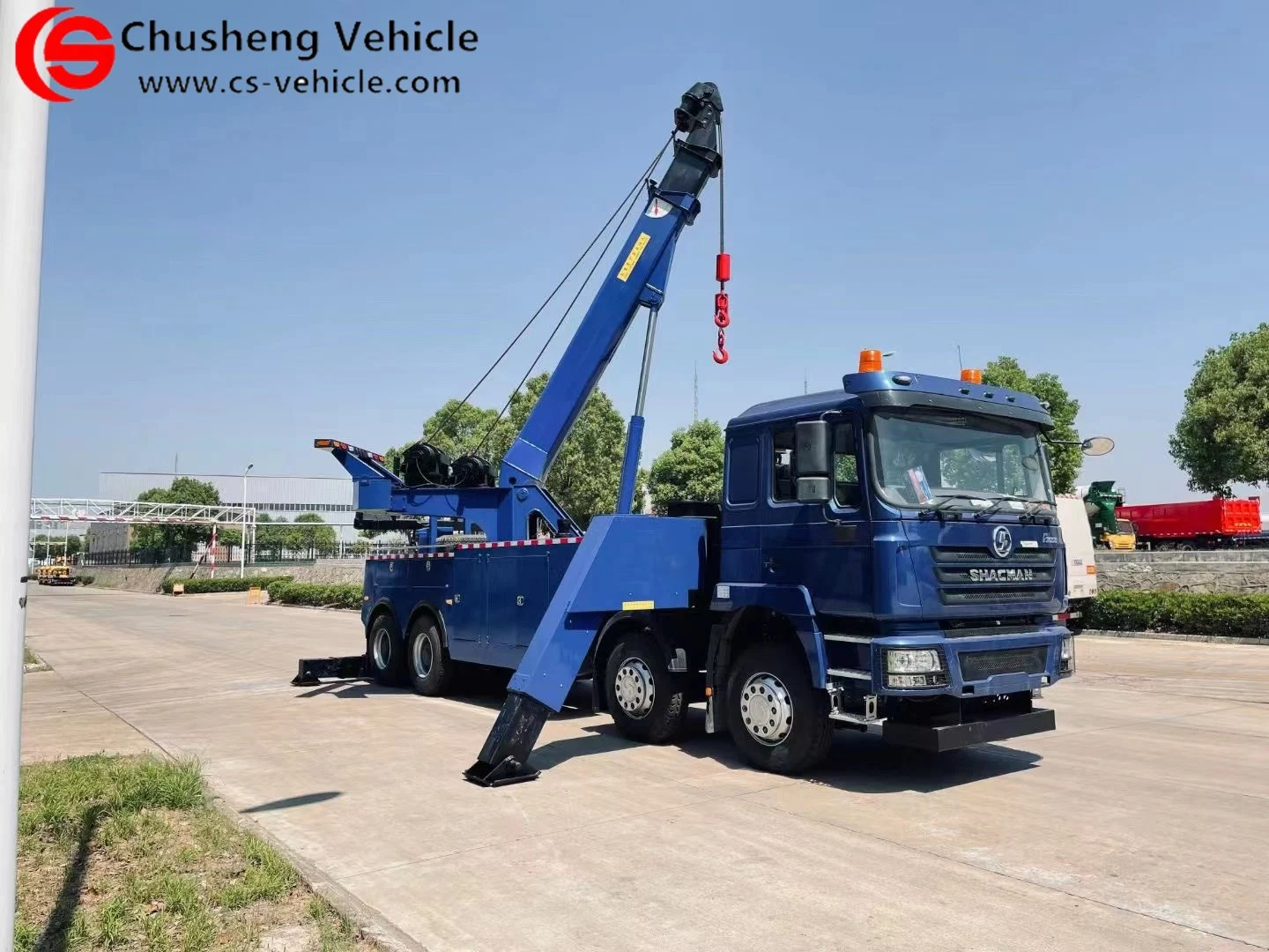 شاحنة سحب طريق الإنقاذ 420HP 30ton 50tons Road Rescue Towing Truck شاحنات سحب سيارات من Wrecker لزامبيا