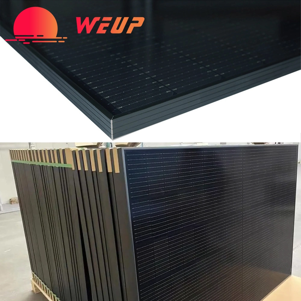 A Grade All Black 410W Monocristaline Solar Power Cell Panel Suministro directo de fábrica