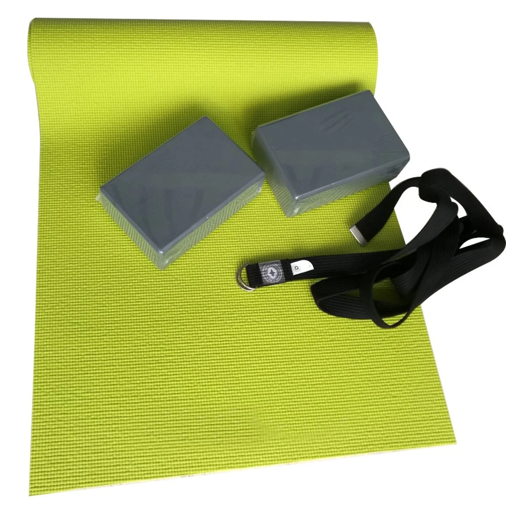Dfaspo 2-3 Pack Set Yoga Mat Includes Yoga Bricks/Blocks, Carry Belts