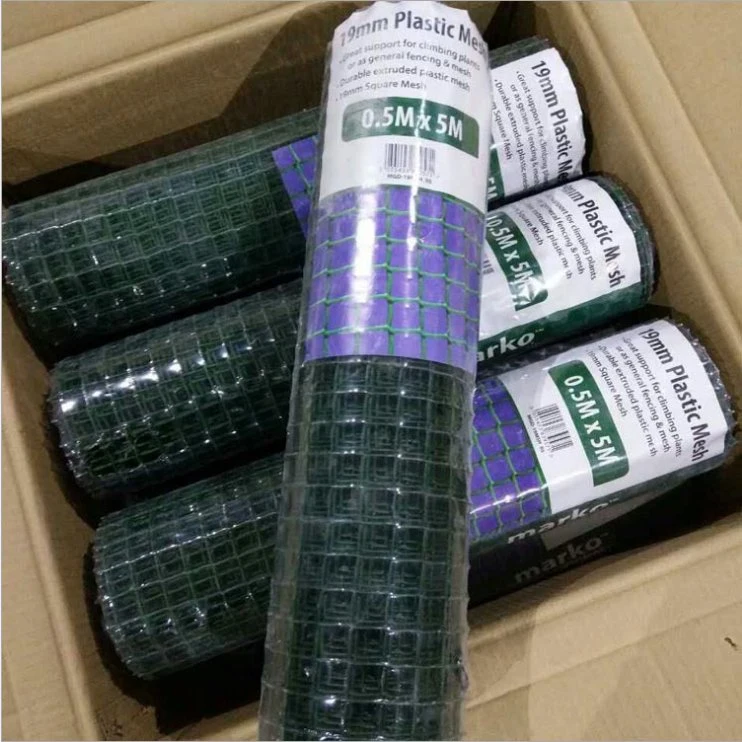 Green Plastic Mesh Garden Barrier Fence Square Planter Climbing Netting Safety