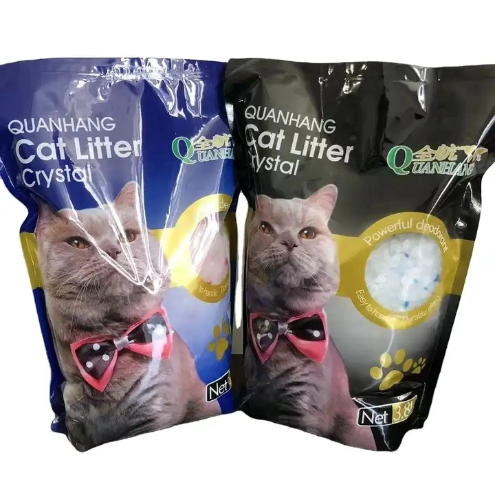 Wholesale/Supplier Competitive Price Fresh Flavour Scented Customize 3.8L Package Pear Silica Gel Crystals Grain Kittty Cat Litter Sand Micro Crystal Silicon Cat Litter