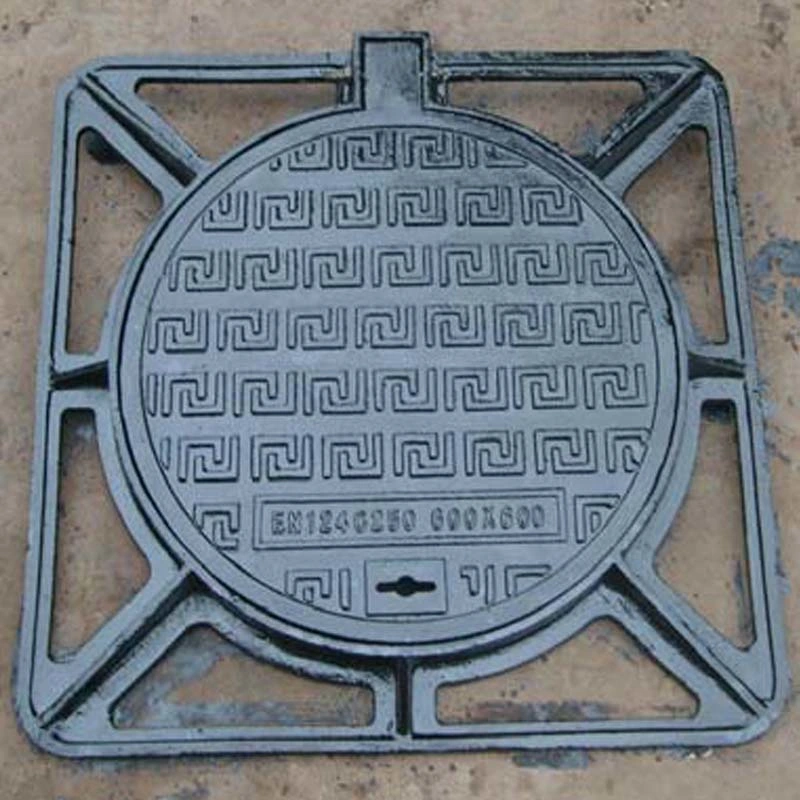 OEM C250 D400 Trench Drain Cover 850X850mm Ductile Iron Manhole Cover