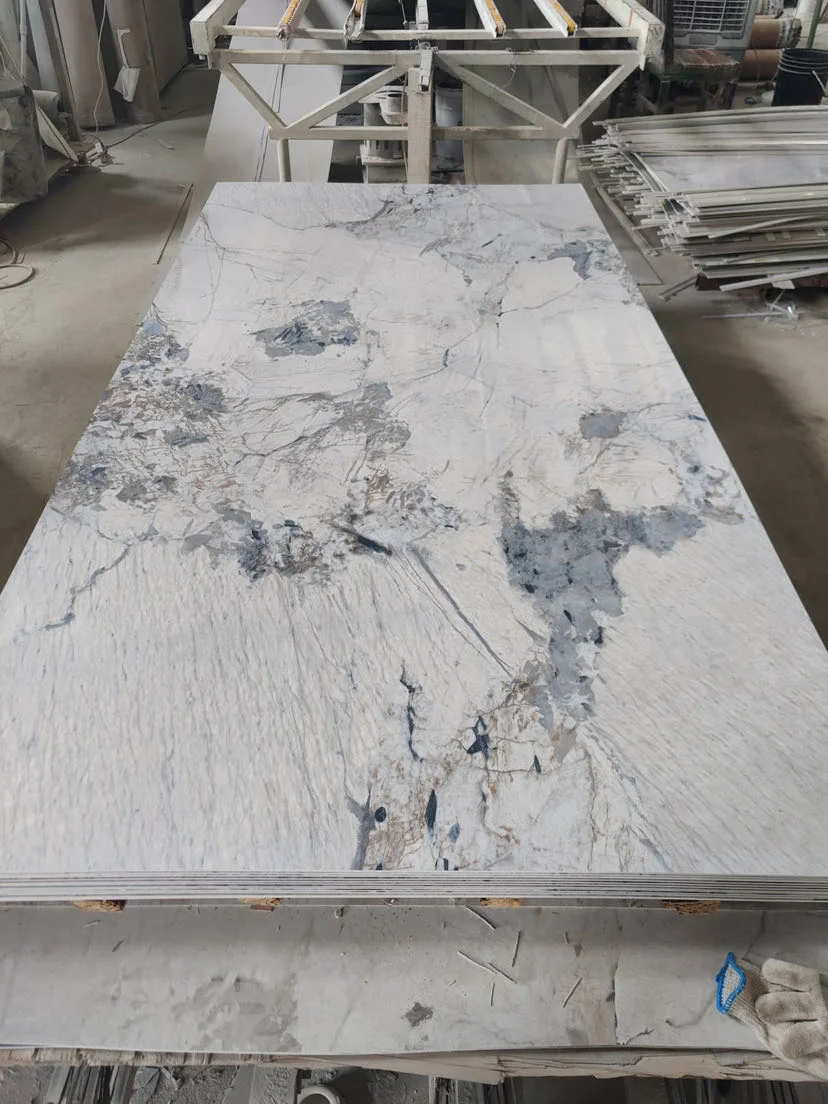 High Glossy PVC Marble Sheet UV Marble Sheet Spc Wall Decorative Panel 1220X2440X2600/2800/3000X2.0/2.5/2.8/3.0mm Decoration Building Material