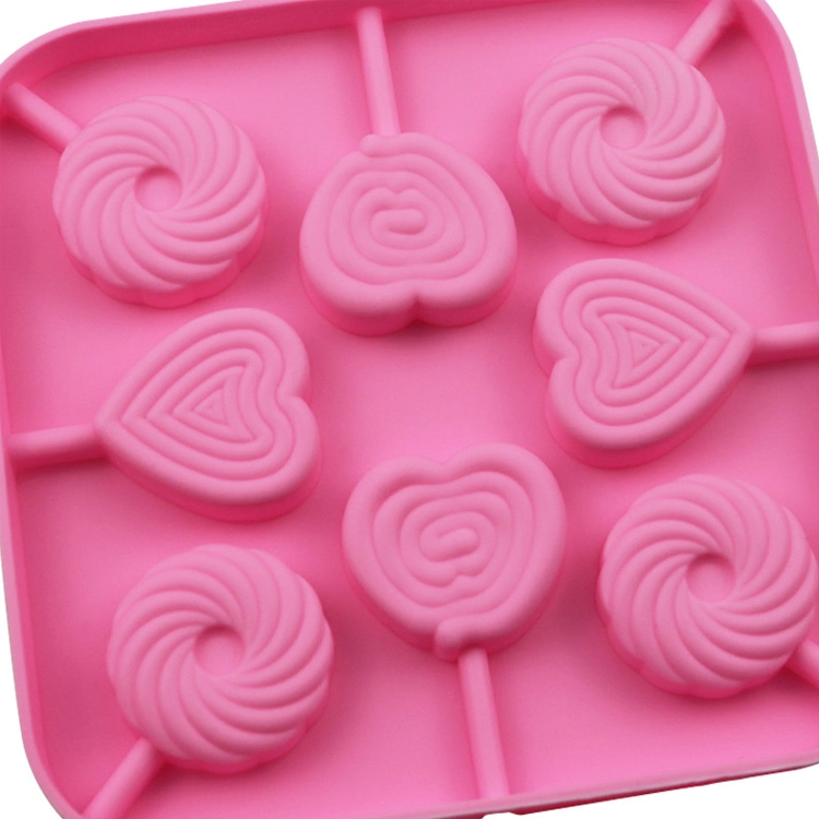 Cute Cartoon Characters Shape Silicone Mold Lollipop Creative Chocolate Tool for Cake Decoration