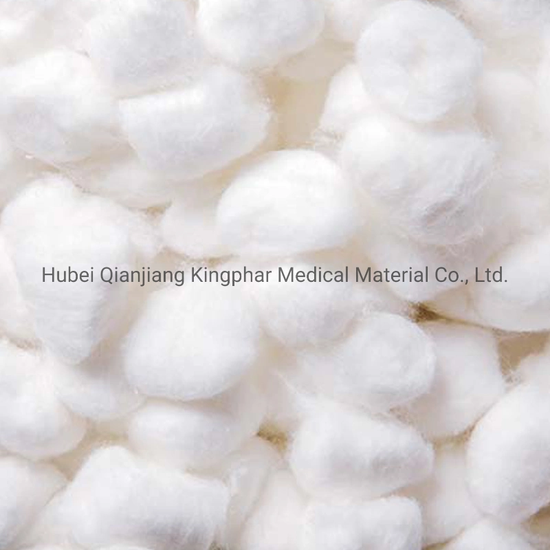 Medical Absorbent Sterilized Cotton Ball with OEM Printing and Package