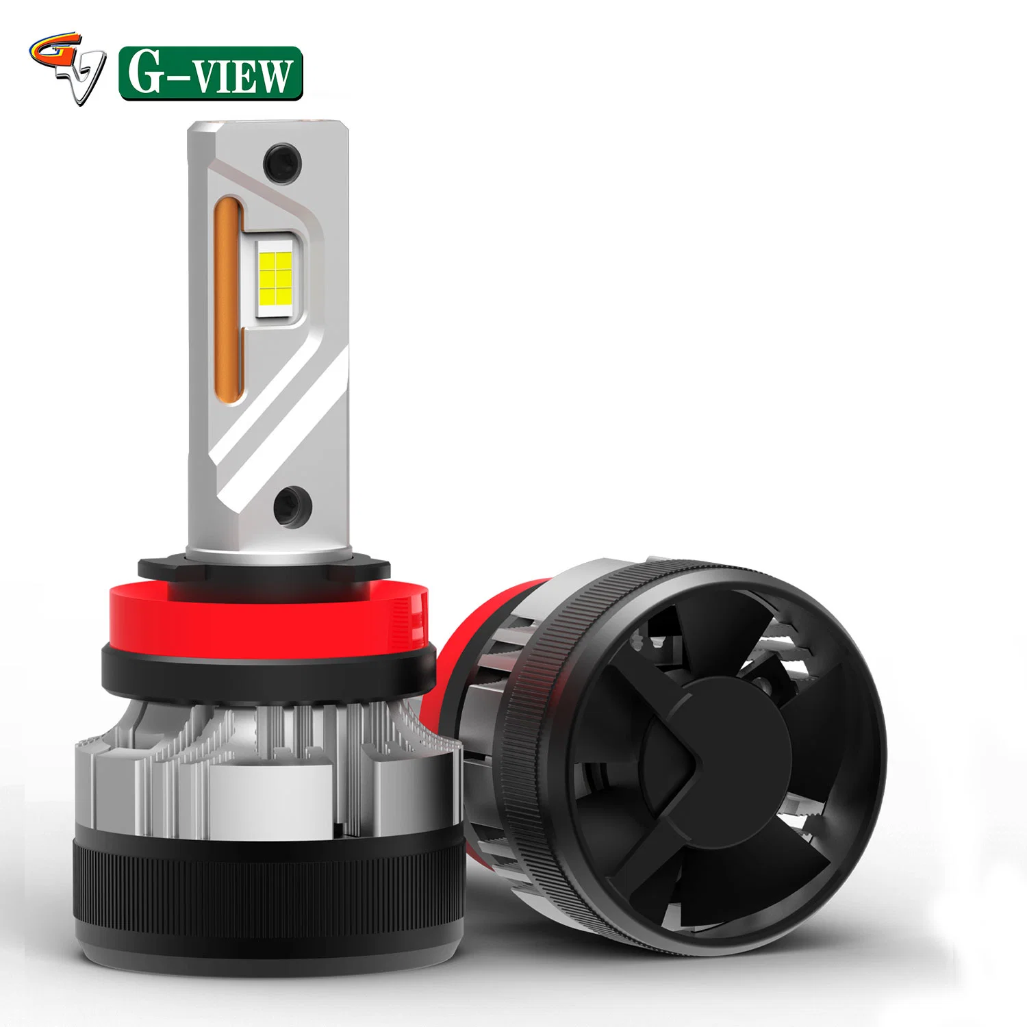 G-View G12W mit Lüfter LED Auto Scheinwerfer Faro Bombillo 130W 30000Lumens H4 9003 LED-Scheinwerfer-Glühlampen