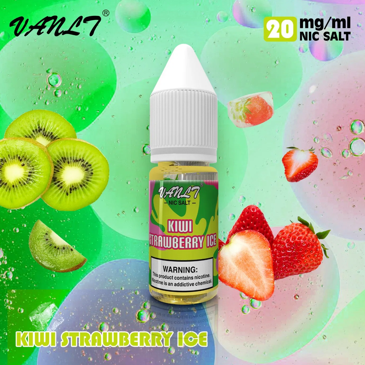 Superventas de maracuyá Guayaba Kiwi 20mg de sal de Nic Eliquid Europa 10ml Bolígrafo Vape desechables en el mercado de los vapores de POD