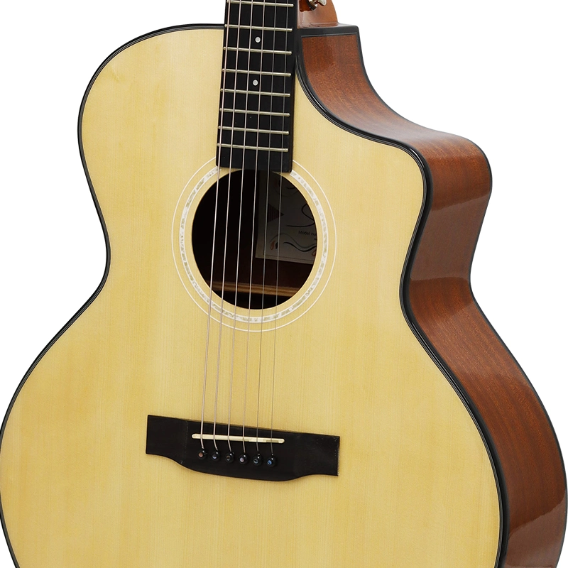 Smiger Jumbo Body Plywood High Gloss Finish Acoustic Guitar