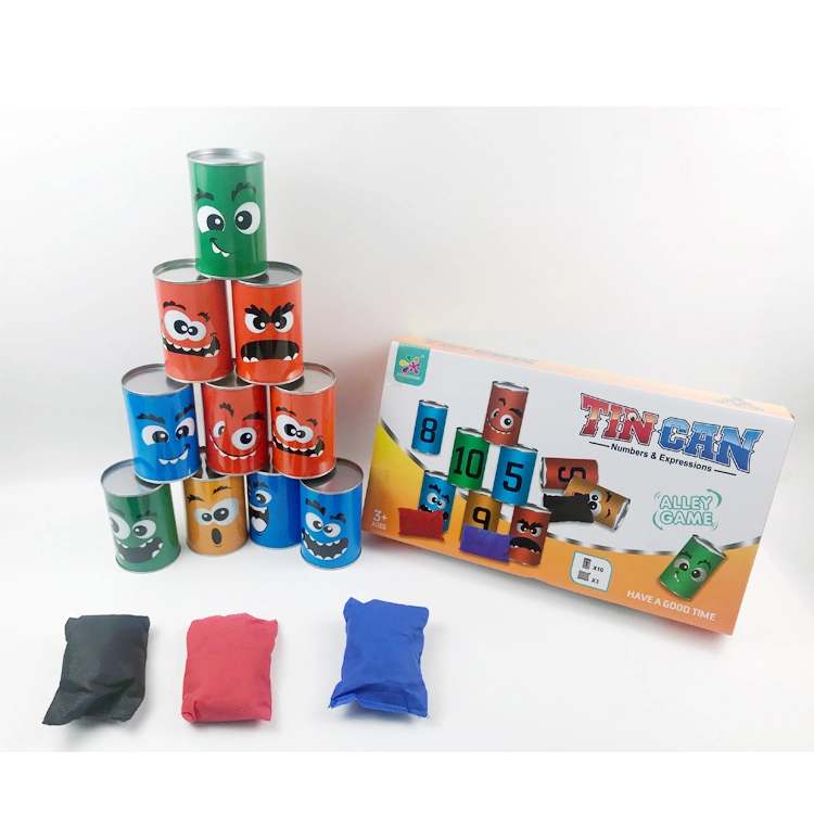 Game Toys Sandbags, Cans, Tinplate Throwing Toys for Children Throw Sandbag Cans