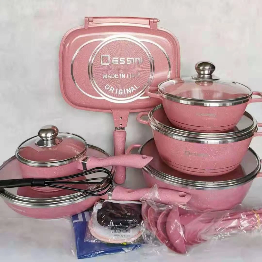 Dessini 23PCS ensemble Dessini Regina 13PCS ensemble de vaisselle Dessini Regina Batterie de cuisine Dessini 10PCS set 22PCS batterie de cuisine Dessini 13PCS 12PCS 25PCS Dessert cuisson batterie de cuisine