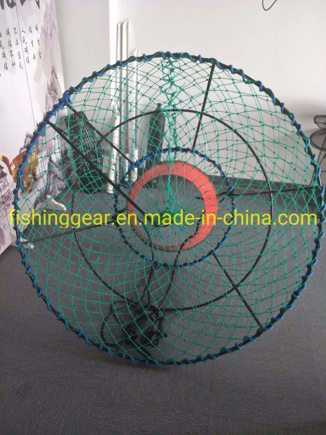 Snow Crab Pot with Green Color Netting