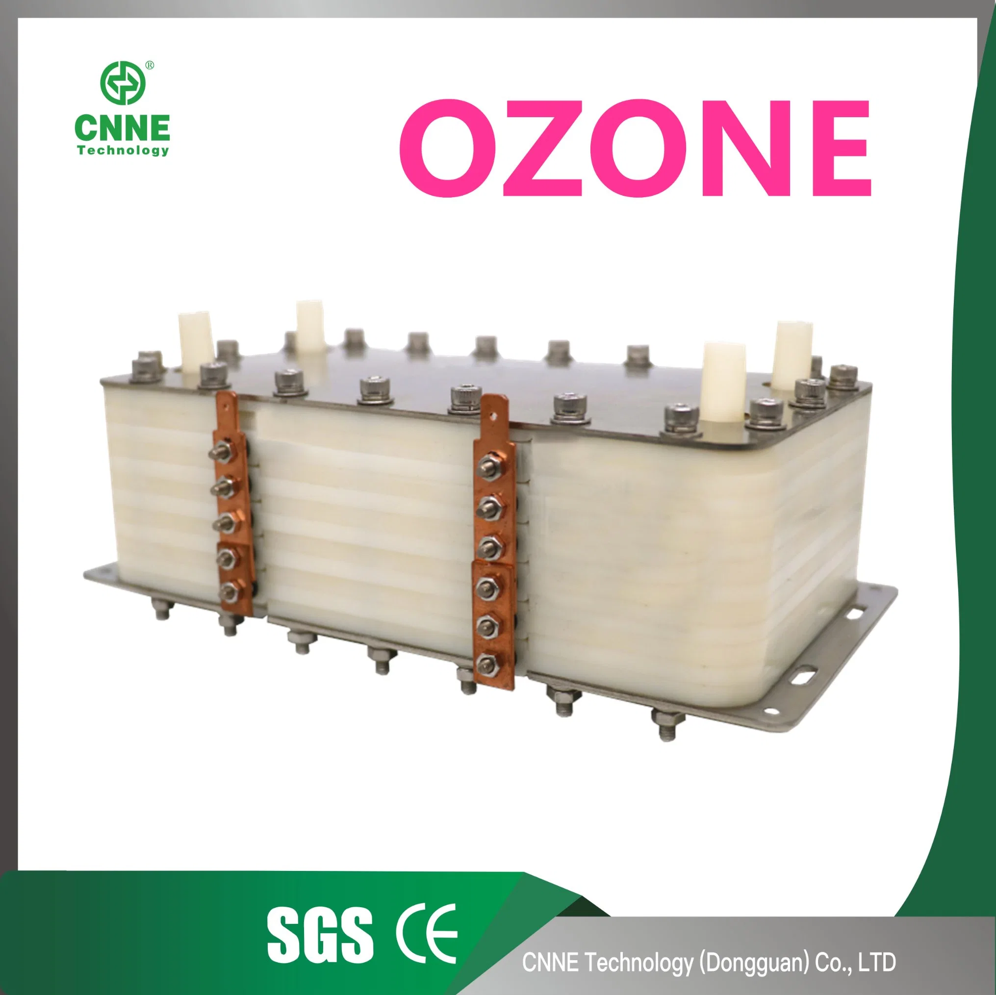 DC 12V de titanio de metales preciosos de la producción de desinfectante del ozono electrodos electrolíticos ozono celda