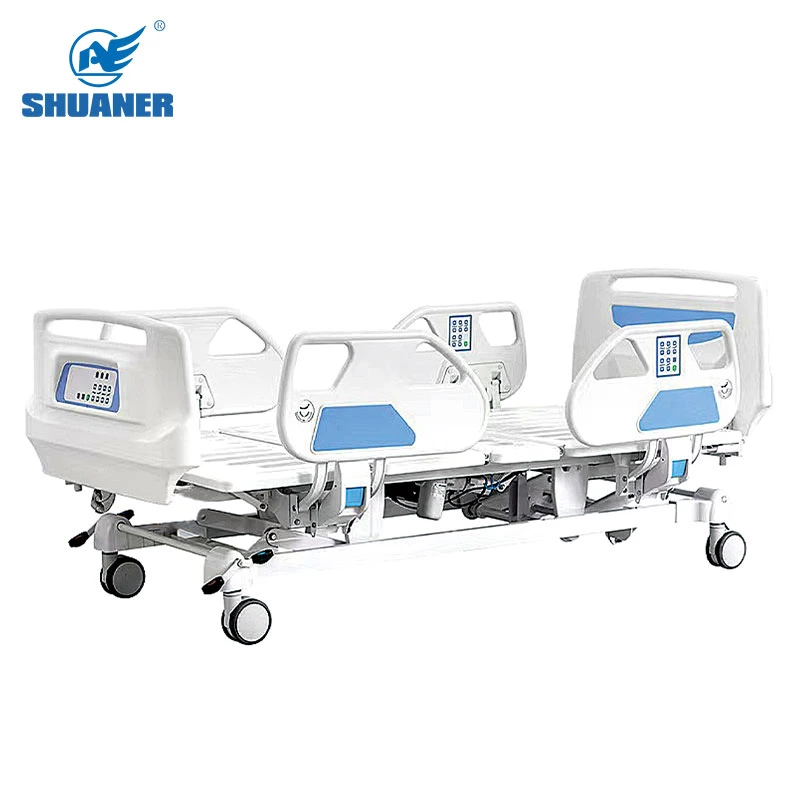 5 función ICU Electric Hospital Bed Equipment Cirugía médica multifunción Shuaner