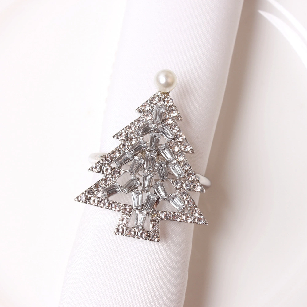 Amazon's New Silver Christmas Tree Hotel Napkin Ring Restaurant Alloy