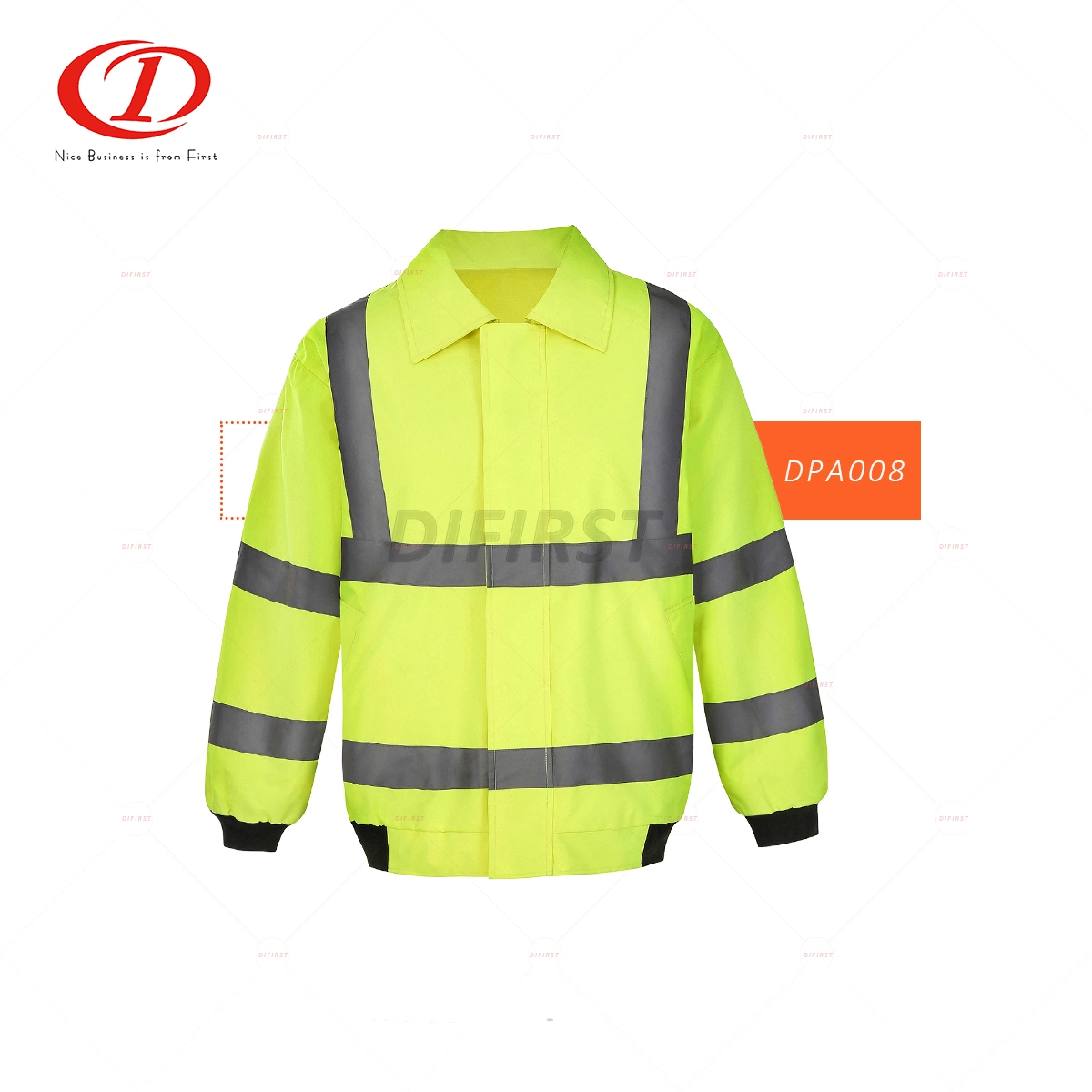 Seguridad reflectante Chaqueta con forro polar Dpa008