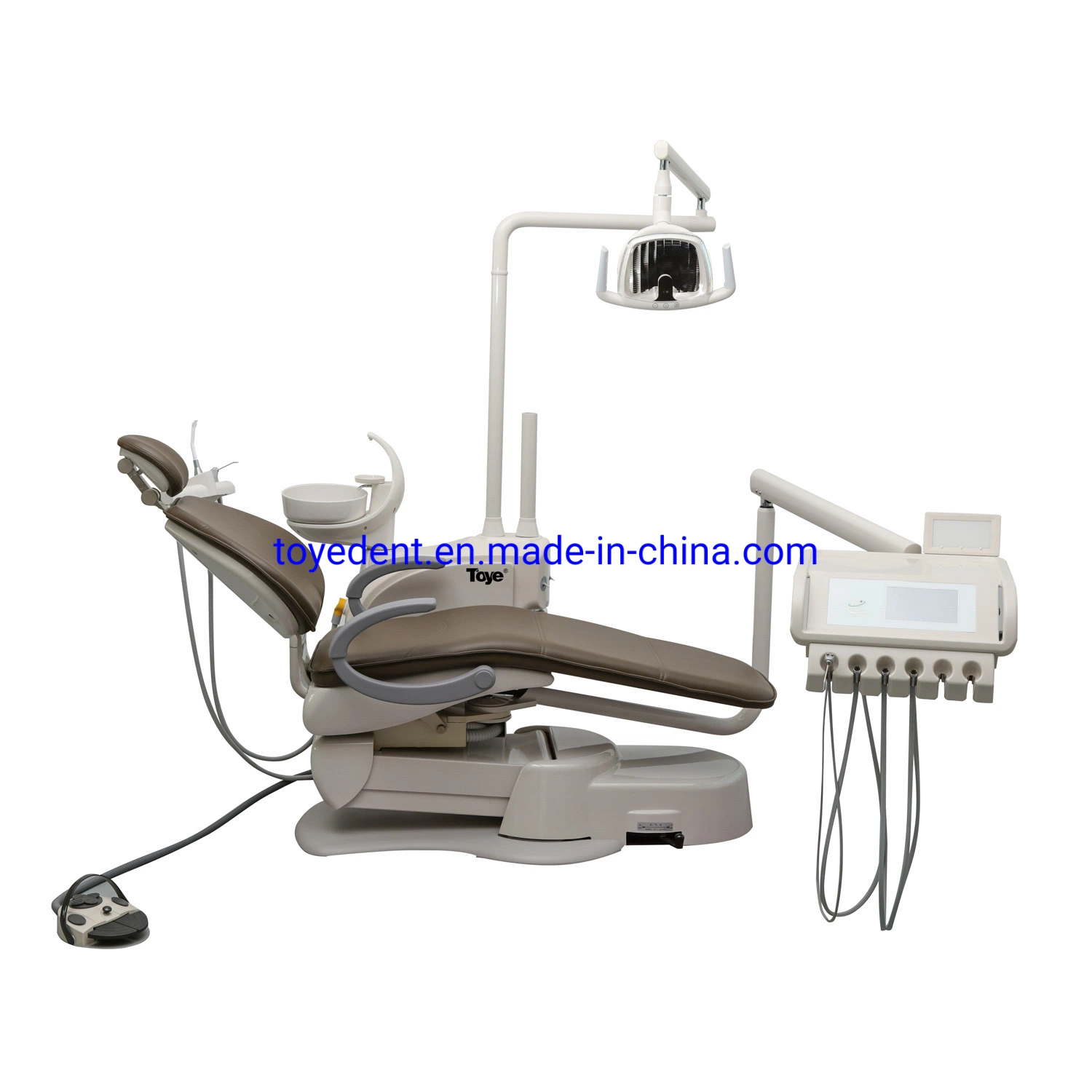 Cadeira Dental em Couro Dental com estrutura metálica Dental ajustável Cadeira
