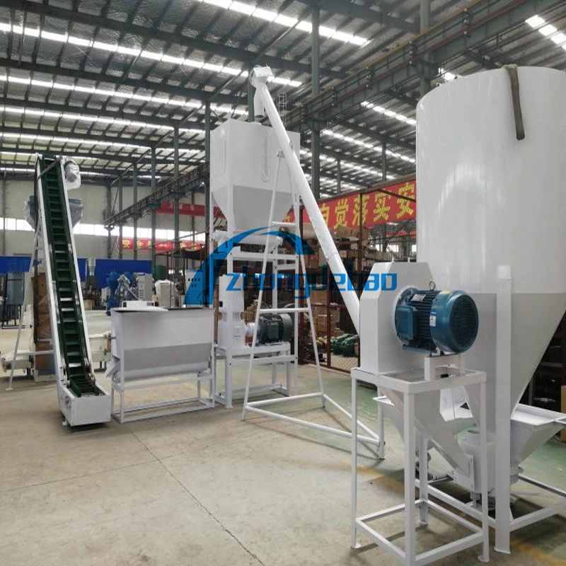 Completed Feed Production Line 2 Ton Per Hour Animal Cow Feed Making Line Chick Pellet Feed Line