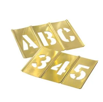 Best Selling Custom Design Standard Brass Stencil Number and Figure for Paint