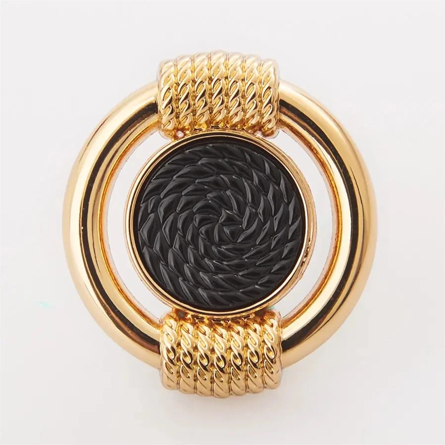 Custom Made Gold Color Plated Alloy Metal Sewing Fashion Shank Button for Overcoat