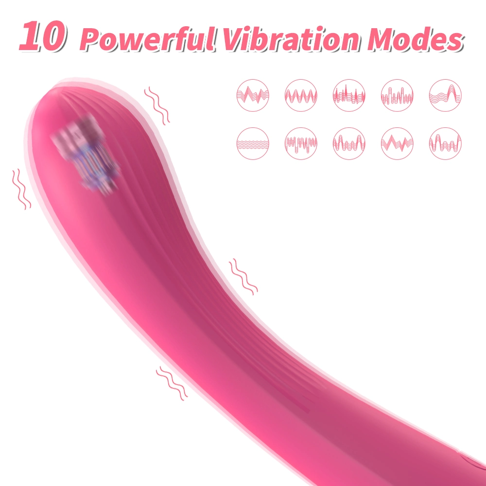 High quality/High cost performance  Noiseless Silicone Wand Massager Strong Vibration USB Rechargeable Dildos and G Spot Vibrators for Women