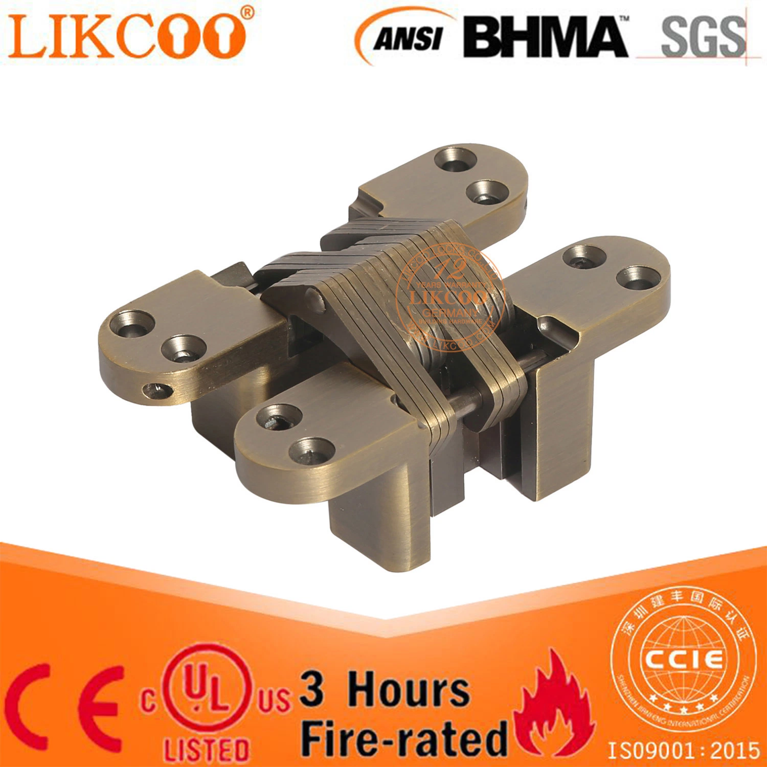 Stainless Steel Concealed Hinge, Invisible Hinge