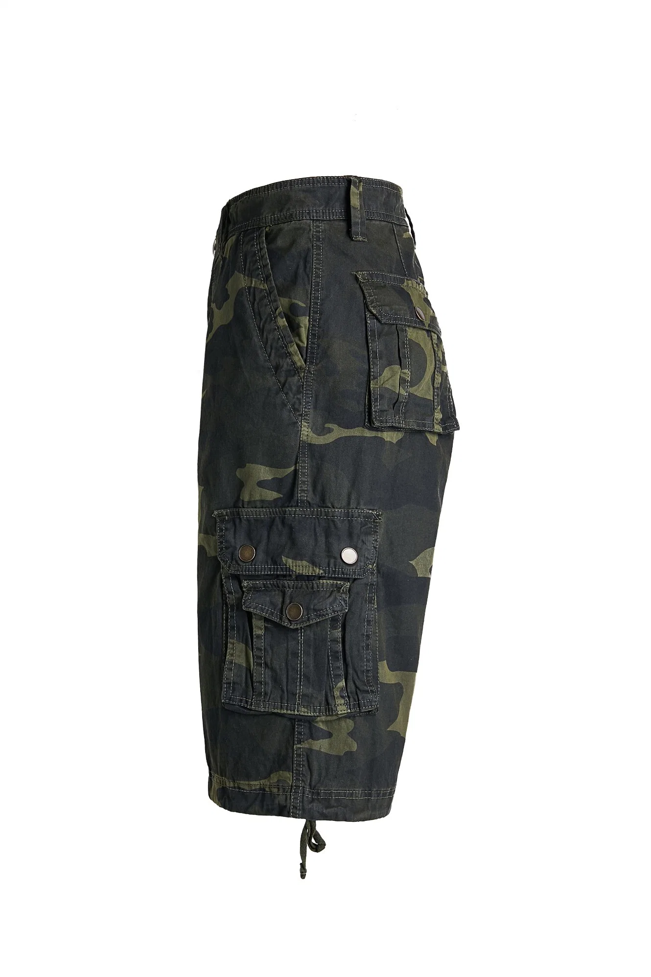 Herren Baumwoll Cargo Short mit 8 Taschen Camo Design