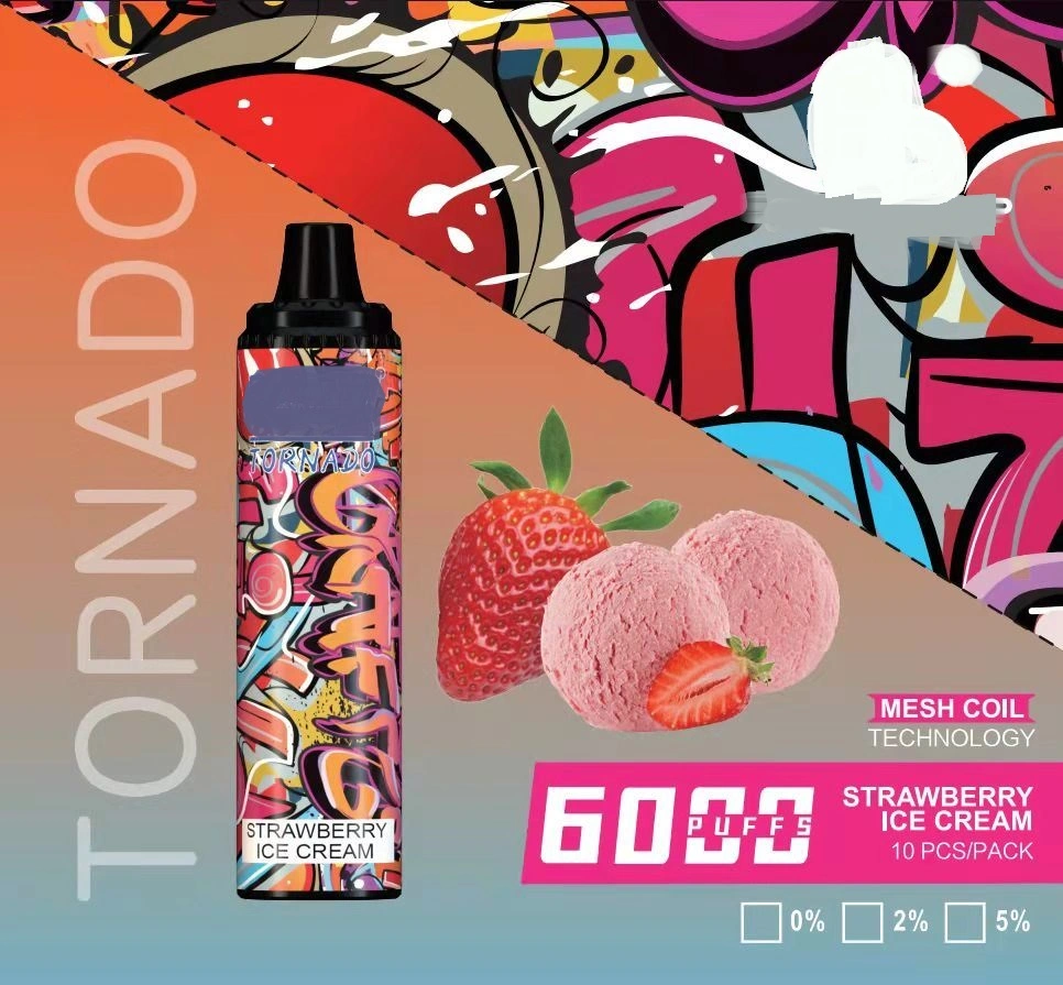 Commerce de gros Randm Vape Pen tornade bouffée plus bouffées 6000 12ML jetable