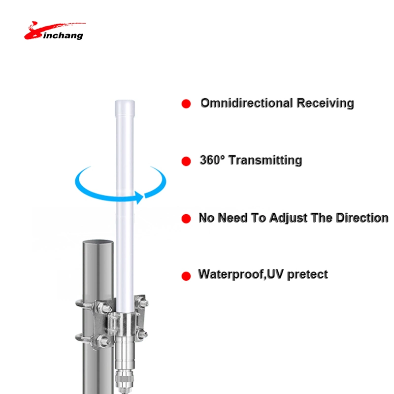 Gain élevé 3 5,8 dBi 8 11 12 Dbii Lorawan en fibre de verre de l'antenne omnidirectionnelle 868MHz 915MHz