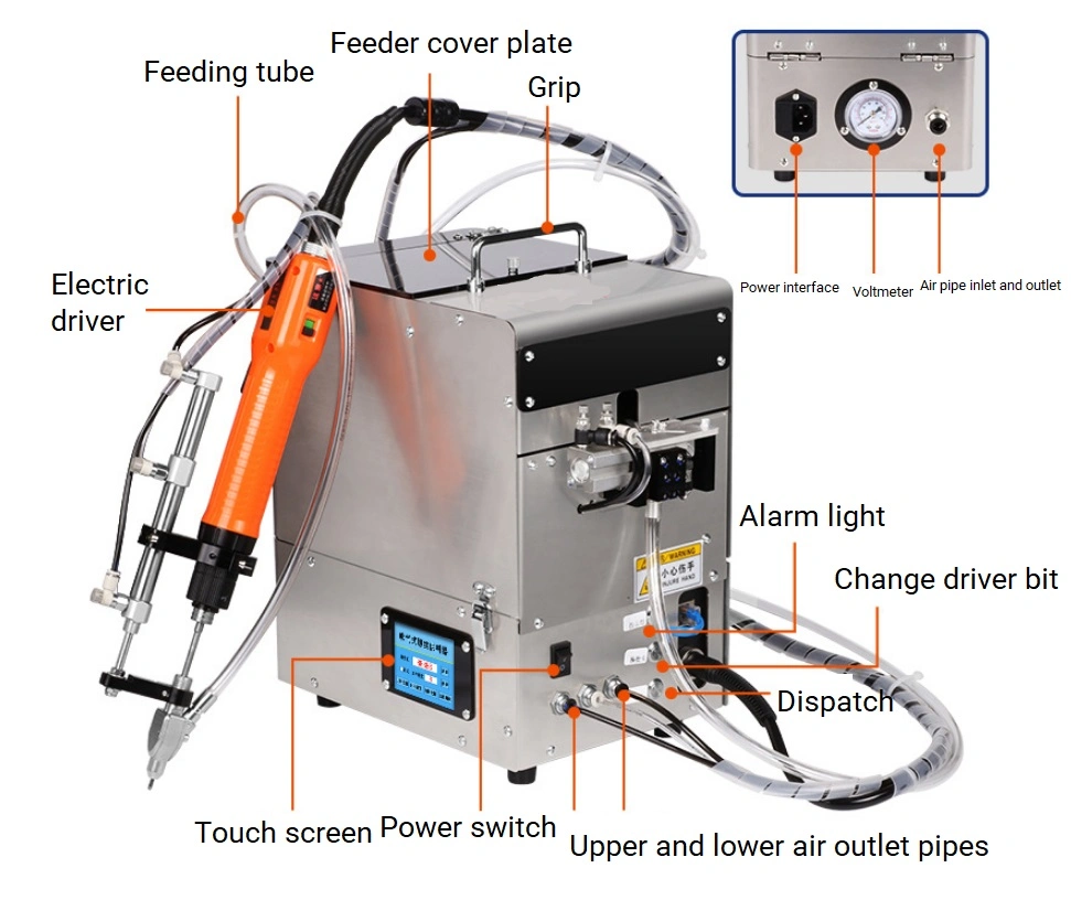 Handheld Screw Drivering Automatic Screw Feeding Machine with Screw Counting System