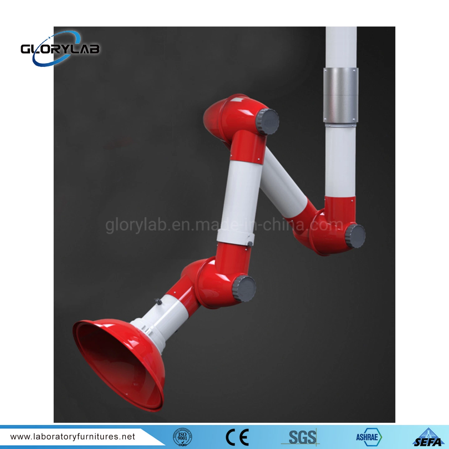 Top Quality 3 Joints Fume Extractors Arms for School & Chemical Laboratory (JH-FE009)