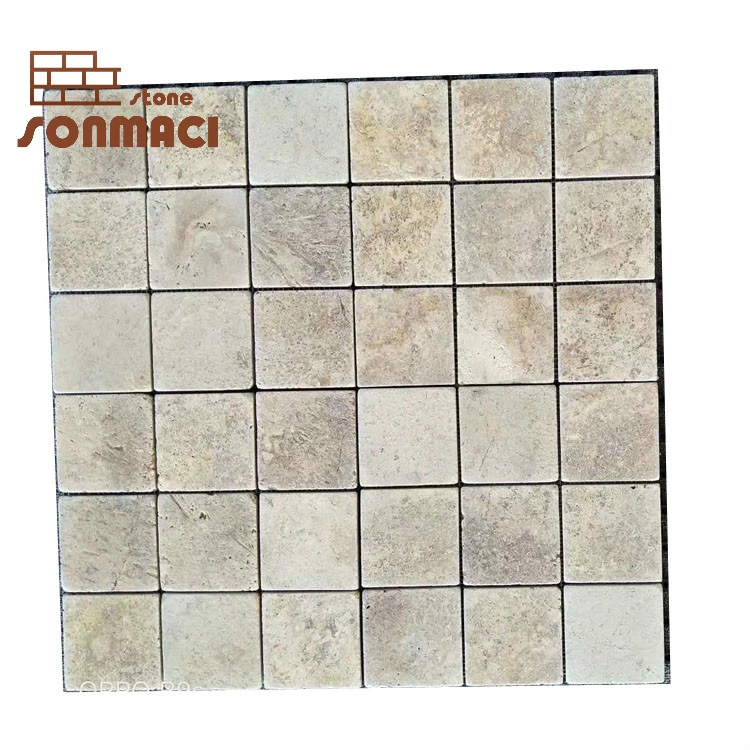 Yellow Marble Mosaic Stepping Stone Tiles