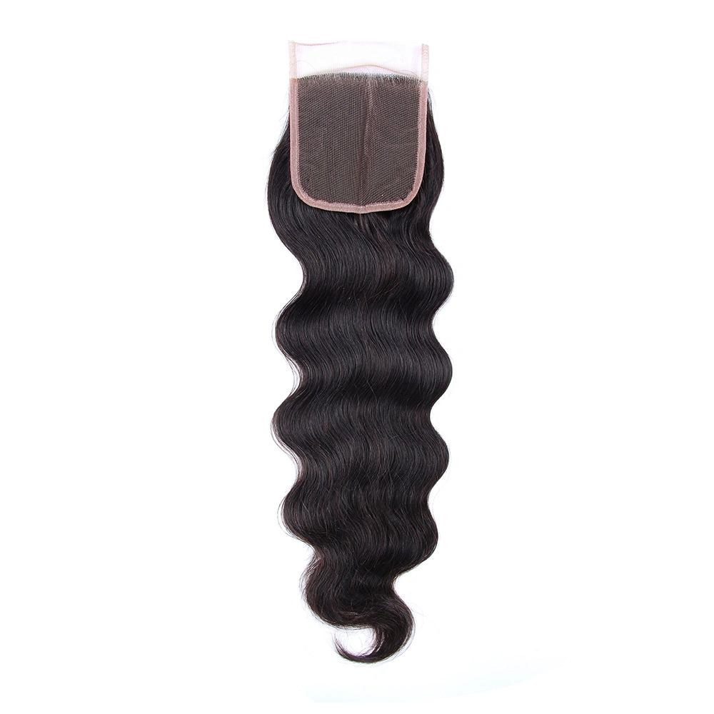 Remy Human Hair Lace Closure Transparent Swiss Lace Net 13*4 4*4 Lace Frontal Human Hair Closure