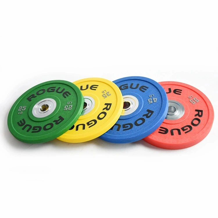 Competitive Slimming Exercise Colored Barbell Custom Rubber Sets Weight Bumper Plates Sets