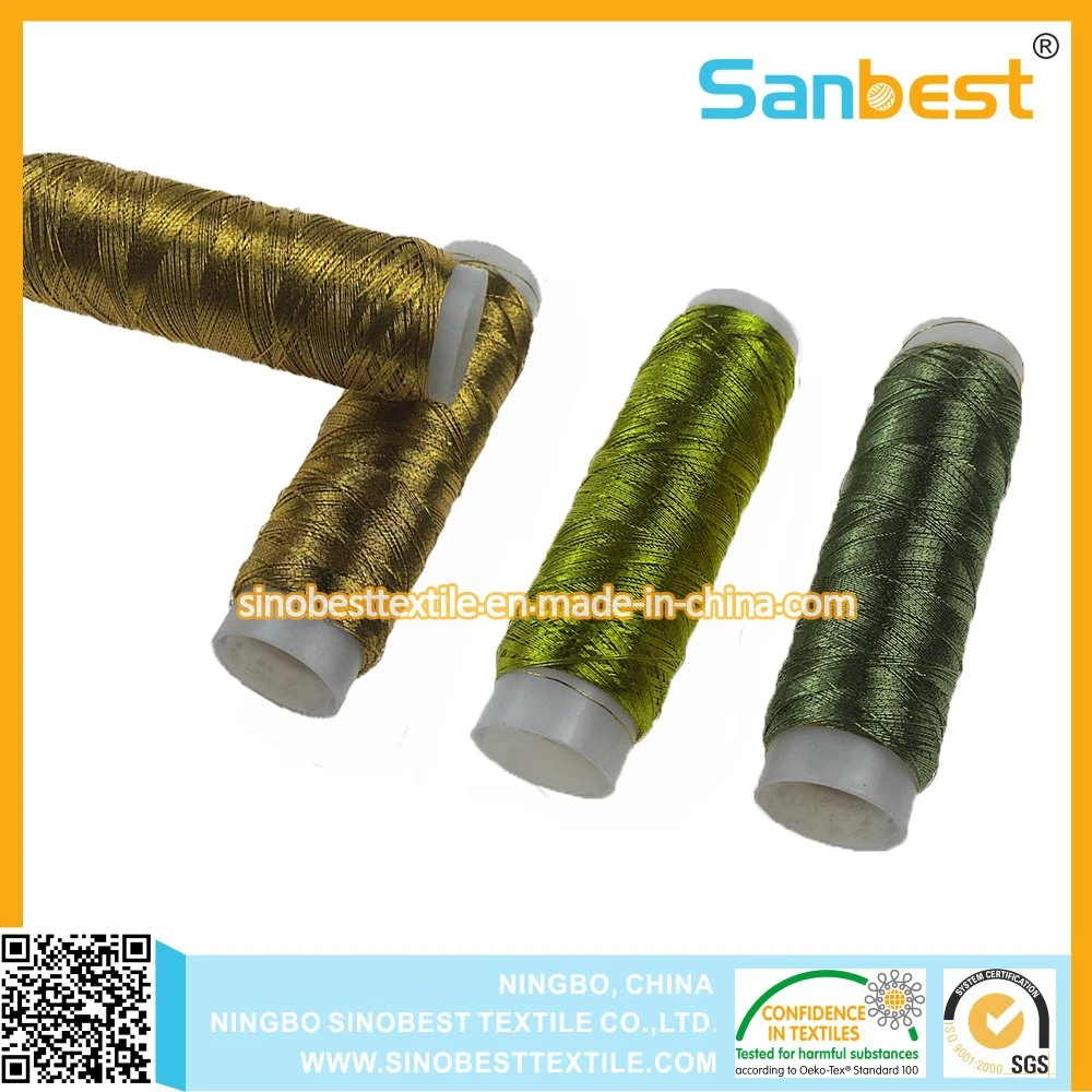 Brilliant Color Metallic Embroidery Thread on Tube