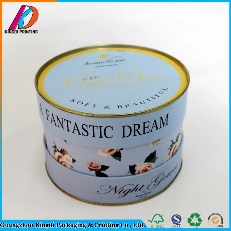 Full Color Printing Biodegradable Cardboard Paper Tube Custom Cosmetic Box