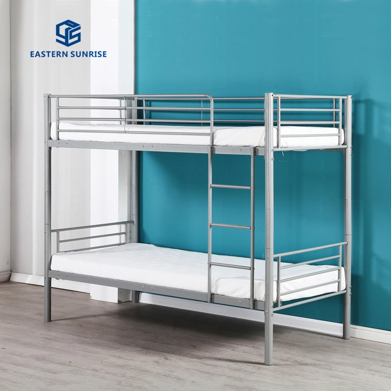 Muebles de dormitorio Camas literas de hierro baratas Camas dobles de acero para adultos