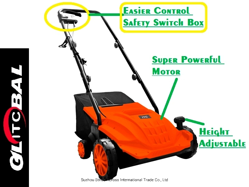 1500W Super Power Motor Electric Rake &Scarifier Garden Tool