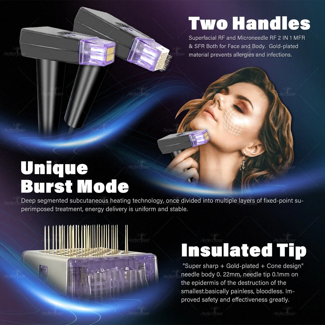 Morpheus 8 Superfacial Microneedle Vivace Wrinkle Removal Anti-Aging Stretch Mark Entfernung Haut Verjüngung Fractional Microneedling Beauty Machine