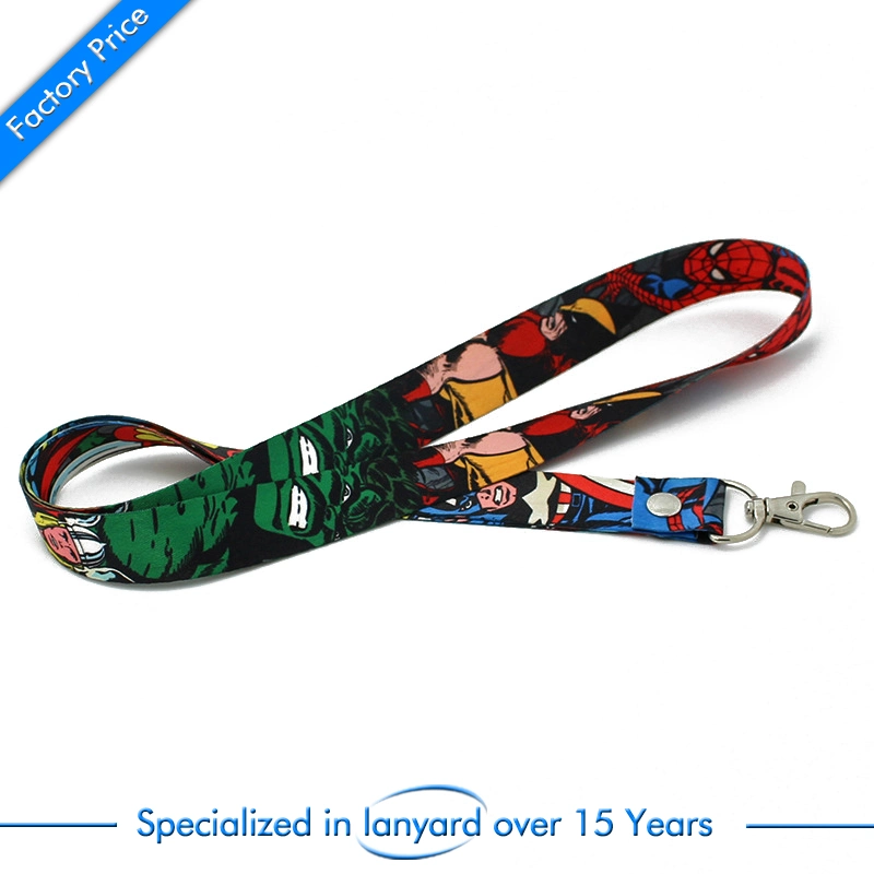 High quality/High cost performance  Low Price Polyester Printed Woven Nylon Neck Strap Card Holder Keychain Sublimation Webbing Heat Transfer Printing Tubular Lanyard From China