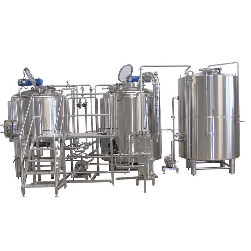 Cerveja de Aquecimento directo de 2 vasos de 500 L Nano Full Automatic Controlled Equipamento de preparação